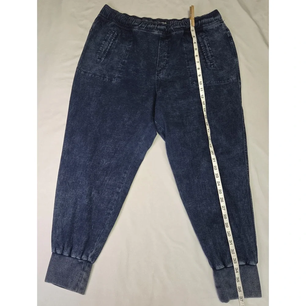 Hollister Women XL Pull-on Denim Joggers Retro Streetwear Athleisure Comfort y2k